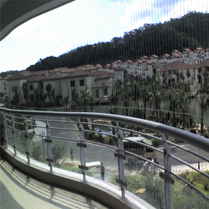 Invisible grills for balcony